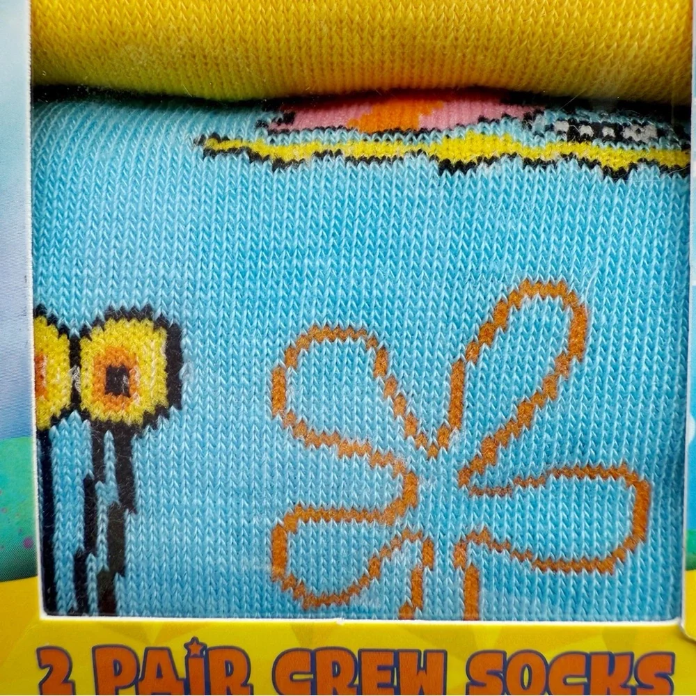 SpongeBob SquarePants Crew Socks Womens Mens Gary Snail Nickelodeon Fun Y2K Gift